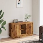 Provira Dressoir 102x35x60 cm bewerkt hout oud houtkleurig