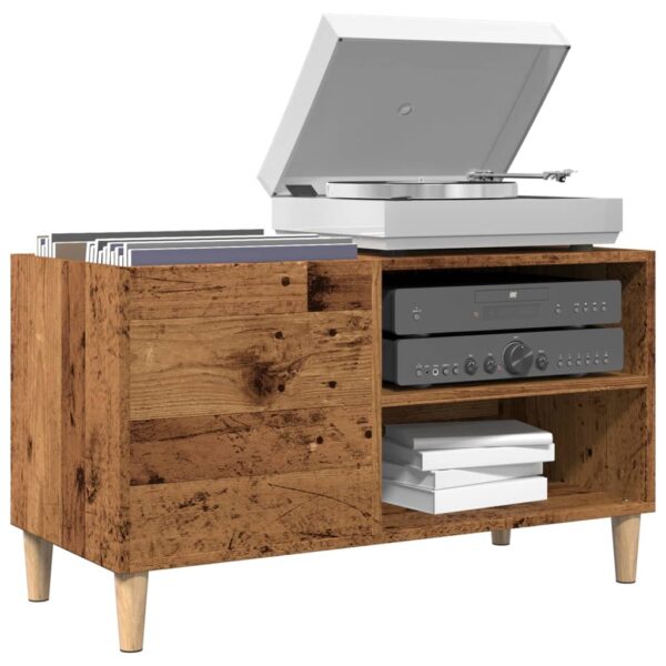 Provira Platenkast 84,5x38x48 cm bewerkt hout oud houtkleurig