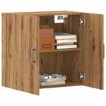 Provira Wandkast 60x31x60 cm bewerkt hout artisanaal eikenkleurig