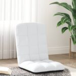 Provira Vloerstoel inklapbaar 71x51x62 cm stof wit