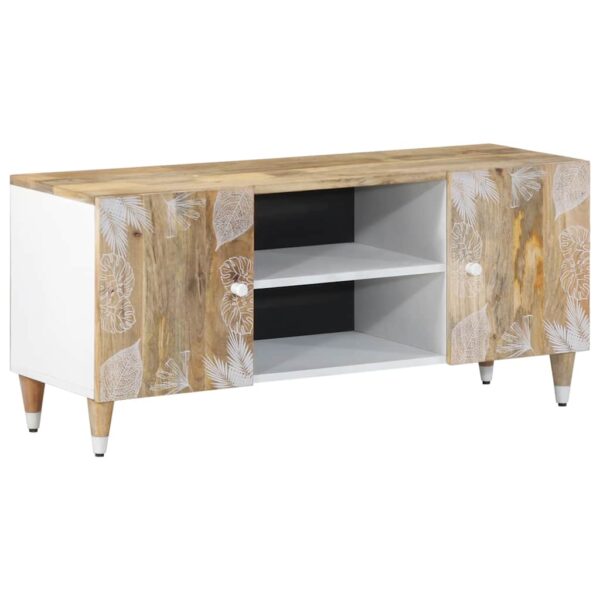 Provira Tv-meubel 105x33,5x46 cm massief mangohout