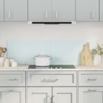 Provira Spatschermen keuken 2 st 70x40 cm gehard glas wit