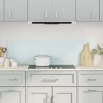 Provira Spatschermen keuken 2 st 70x50 cm gehard glas wit