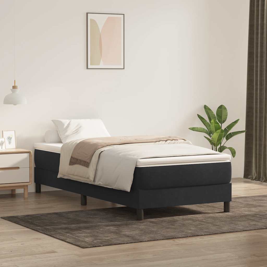 8721158520609_m_en_hd_1 Provira Boxspring zonder matras fluweel zwart 90x220 cm - Image 1