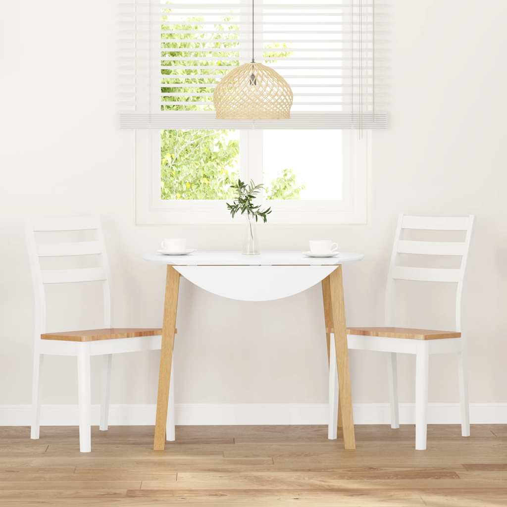 8721158562036_g_en_hd_1 Provira Eetkamerstoelen 2 st massief hout rubber wit - Image 1