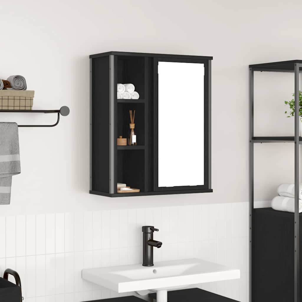 8721158708212_m_en_hd_1 Provira Badkamerwandkast met spiegel 50x21x60 cm eikenkleurig - Image 1
