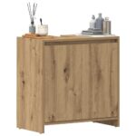 Provira Wastafelkast 60x33x60 cm bewerkt hout artisanaal eikenkleurig