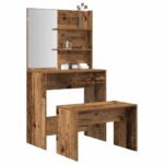 Provira Kaptafelset bewerkt hout oud houtkleurig