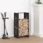 Provira Brandhoutrek 40x30x80 cm koudgewalst staal zwart